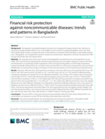 Financial risk protection against noncommunicable diseases: trends and patterns in Bangladesh