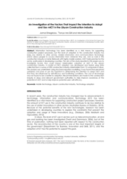 An investigation of the factors that impact the intention to adopt and use mICT in the Libyan construction industry