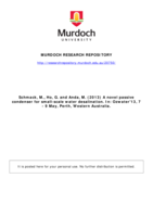 A novel passive condenser for small-scale water desalination