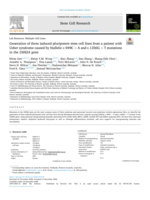 Generation of three induced pluripotent stem cell lines from a patient with Usher syndrome caused by biallelic c.949C > A and c.1256G > T mutations in the USH2A gene