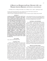 A molecular marker for early maturity (Ku) and marker-assisted breeding of Lupinus angustifolius