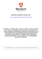Frequency, geographical distribution and potential risk factors associated with a papillomatosis and carcinomatosis syndrome in the endangered western barred bandicoot (Perameles bougainville)