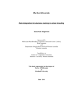 Data integration for decision making in wheat breeding