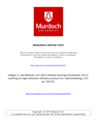 Alkaline leaching of brannerite. Part 2: Leaching of a high-carbonate refractory uranium ore