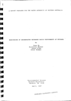 Monitoring of groundwater recharge basin performance at Kwinana