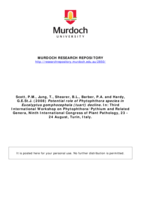 Potential role of Phytophthora species in Eucalyptus gomphocephala (tuart) decline