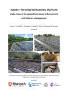Aspects of the biology and husbandry of portunid crabs relevant to aquaculture-based enhancement and fisheries management