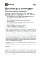 BMI is associated with the willingness to record diet with a mobile food record among adults participating in dietary interventions