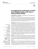 Investigating the implications of CFTR exon skipping using a Cftr exon 9 deleted mouse model