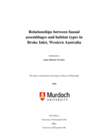 Relationships between faunal assemblages and habitat types in Broke Inlet, Western Australia