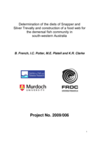 Determination of the diets of Snapper and Silver Trevally and construction of a food web for the demersal fish community in south-western Australia