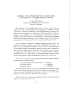 Testing for outliers in gold assay data; unweighted and weighted samples