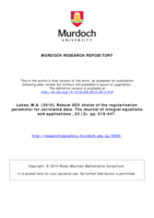 Robust GCV choice of the regularization parameter for correlated data