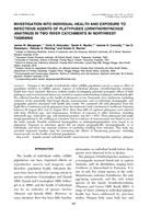 Investigation into individual health and exposure to infectious agents of platypuses (Ornithorhynchus anatinus) in two river catchments in northwest Tasmania