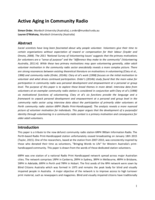 Active Aging in Community Radio