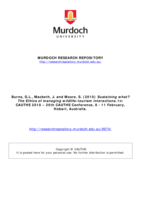 Sustaining what? The Ethics of managing wildlife-tourism interactions