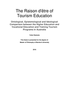 The raison d'être of tourism education