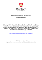 Land use change from subsistence to commercial farmers in Mozambique