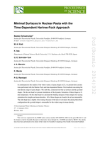 Minimal surfaces in nuclear pasta with the Time-Dependent Hartree-Fock approach