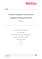 Cost-effective management of invasive species: An application of info-gap decision theory