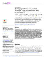 Quantifying risk factors and potential geographic extent of African swine fever across the world
