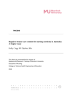 Required wound care content for nursing curricula in Australia: A Delphi Study