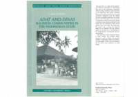 Adat and Dinas: Balinese communities in the Indonesian state