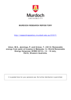 Renewable energy from palm oil wastes in Malaysia