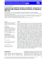 A monitoring toolkit for banksia woodlands: Comparison of different scale methods to measure recovery of vegetation after fire