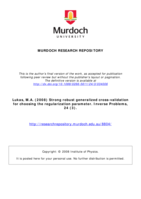 Strong robust generalized cross-validation for choosing the regularization parameter