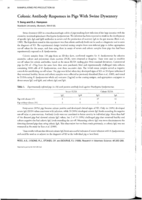 Colonic antibody responses in pigs with swine dysentery