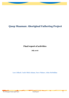 Quop Maaman: Aboriginal Fathering Project