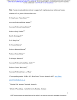 Caregiver-mediated interventions to support self-regulation among infants and young children (0-5): A protocol for a realist review