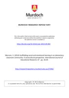 Scaffolding social and emotional learning in an elementary classroom community: A sociocultural perspective