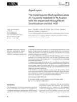 The model legume Medicago truncatula A17 is poorly matched for N2fixation with the sequenced microsymbiont Sinorhizobium meliloti 1021
