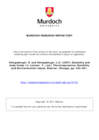 Solubility and body fluids