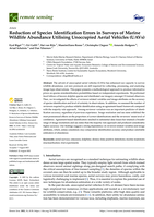Reduction of species identification errors in surveys of marine wildlife abundance utilising unoccupied aerial vehicles (UAVs)