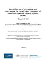 Co-cultivation of microalgae and macroalgae for the efficient treatment of anaerobic digestion piggery effluent (ADPE)