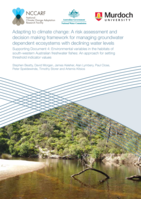 Adapting to climate change: A risk assessment and decision making framework for managing groundwater dependent ecosystems with declining water levels, Supporting Document 4: Environmental variables in the habitats of southwestern Australian freshwater fishes: An approach for setting threshold indicator values