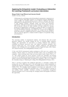 Applying the Kirkpatrick model: Evaluating an Interaction for Learning Framework curriculum intervention