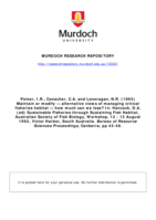 Maintain or modify — alternative views of managing critical fisheries habitat — how much can we lose?