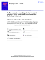 YouTube as a site of desubjugation for trans and nonbinary youth: Pedagogical potentialities and the limits of whiteness