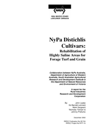 NyPa distichlis cultivars: Rehabilitation of highly saline areas for forage turf and grain