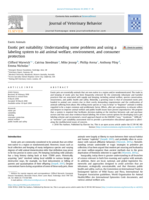Exotic pet suitability: understanding some problems and utilizing a labeling system to aid animal welfare, environment, and consumer protection