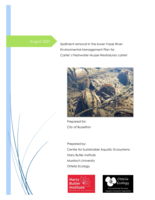 Sediment removal in the lower Vasse River: Environmental Management Plan for Carter’s Freshwater Mussel Westralunio carteri