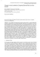 Changes to tuart woodland in Yalgorup National Park over four decades