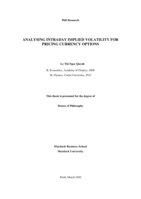 Analysing intraday implied volatility for pricing currency options