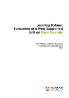 Learning botany: Evaluation of a Web-supported unit on plant diversity