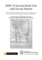 2009-10 Munda Biddi Trail user survey results, a report for the Munda Biddi Trail Foundation and Department of Environment and Conservation for submission to Lotterywest