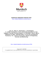 Evaluation of the community placement of the Tapestry Tourism Futures Project